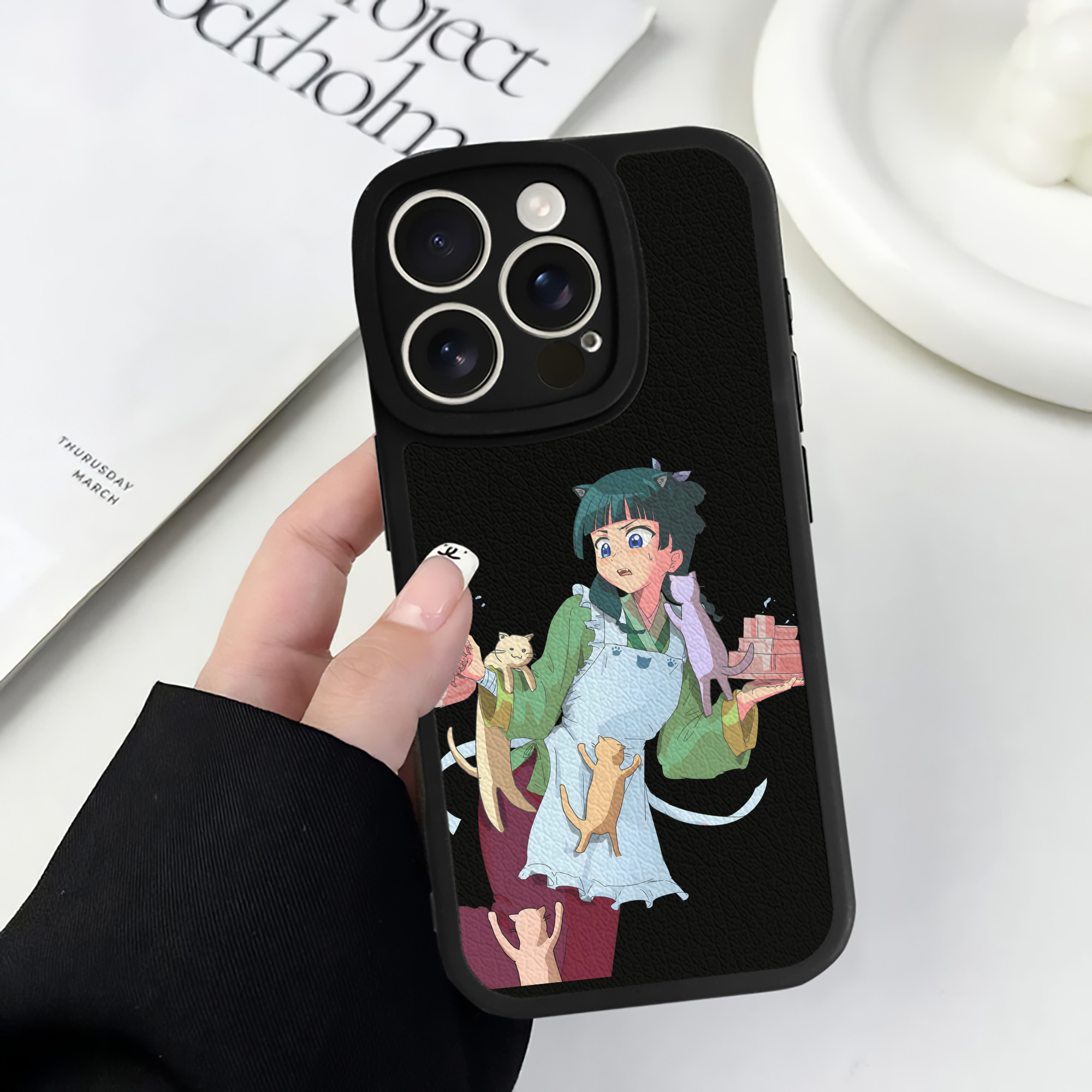 薬屋のひとりごと The Apothecary Diaries 【iPhone 16シリーズ対応】シリコンスマホケース（レザー調） 材質：シリコン
